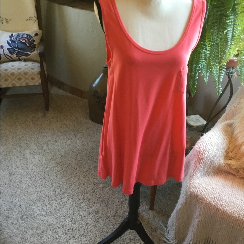 EUC LTS Basics Coral Sleeveless Women's Top
